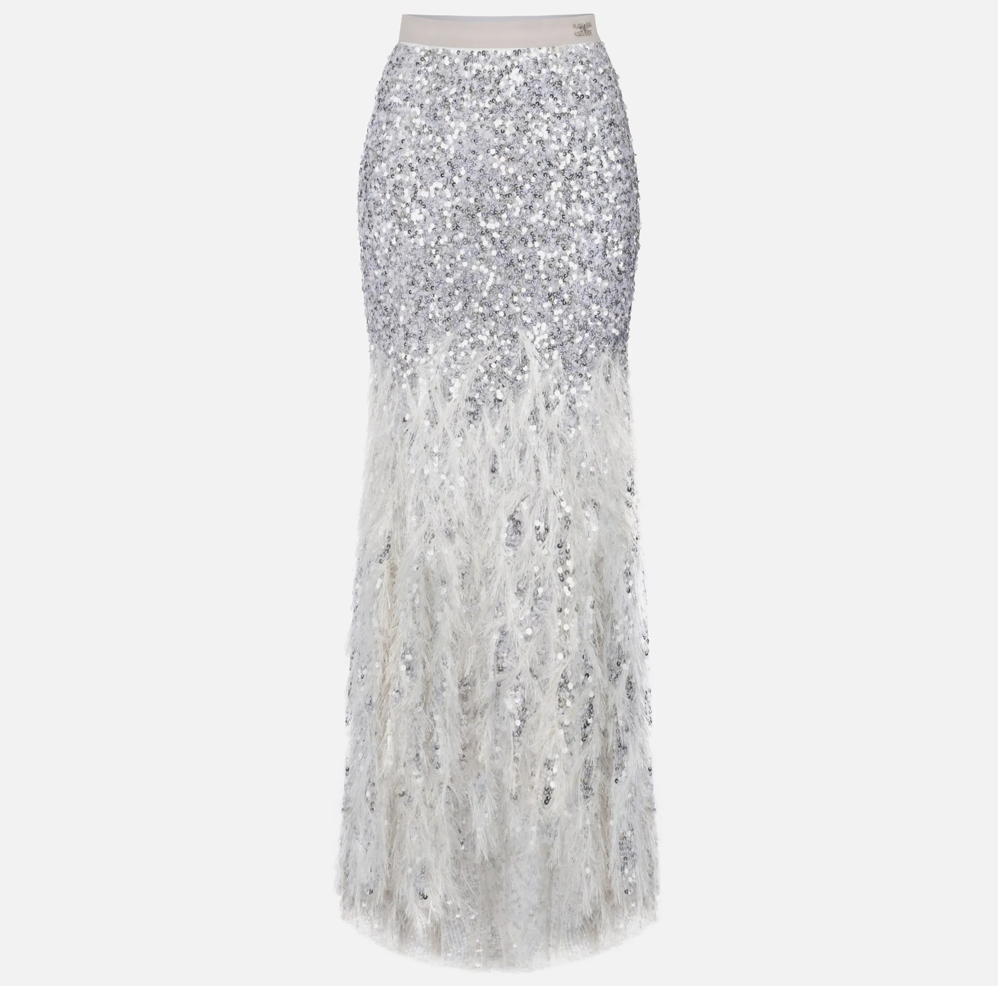 Elisabetta Franchi Gonne^Gonna Lunga In Tulle Con Ricamo