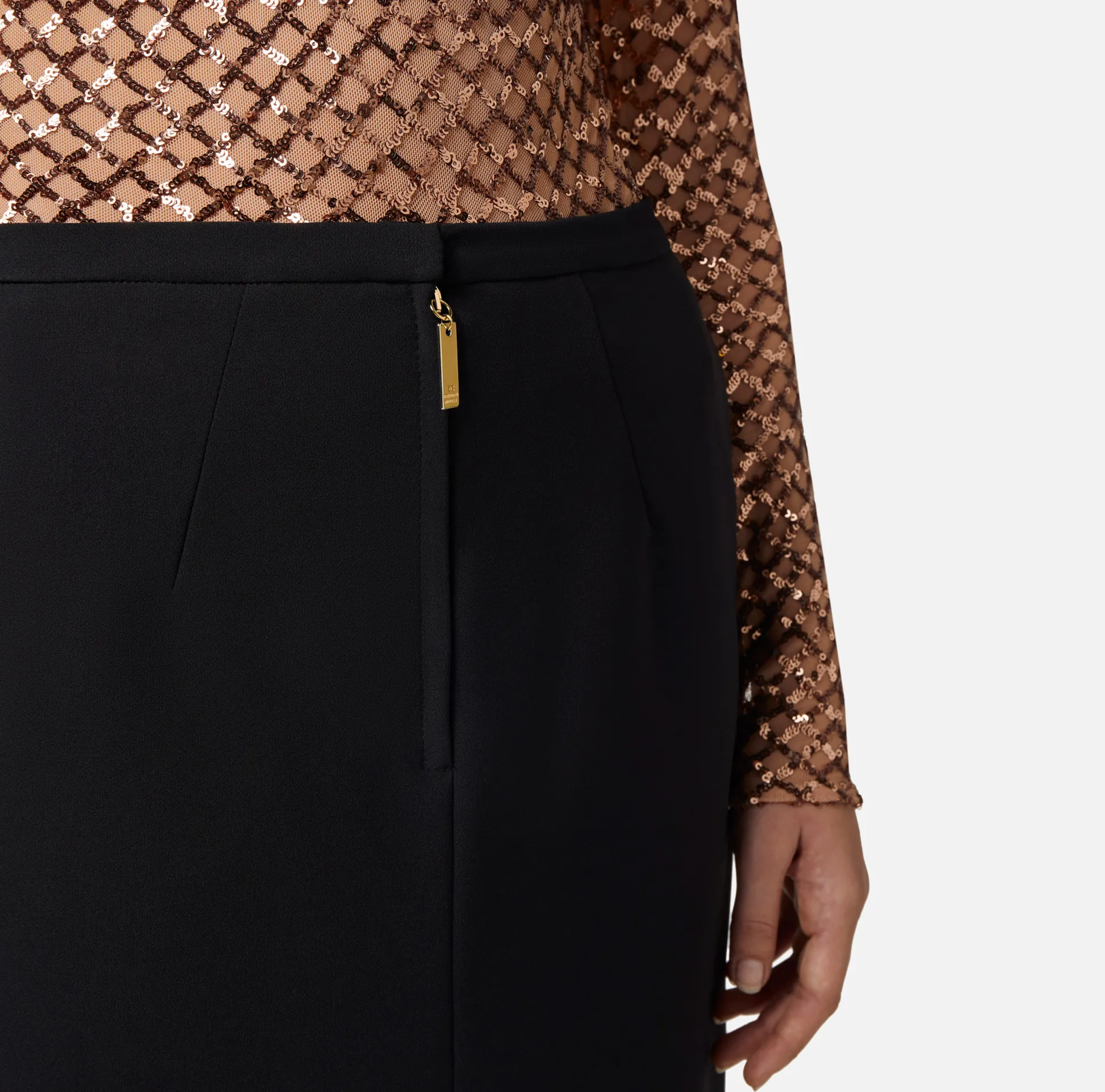 Elisabetta Franchi Gonne^Gonna Midi In Crepe Leggero