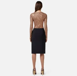 Elisabetta Franchi Gonne^Gonna Midi In Crepe Leggero