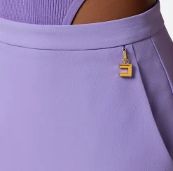 Elisabetta Franchi Gonne^Gonna Midi In Crepe Stretch Con Charms