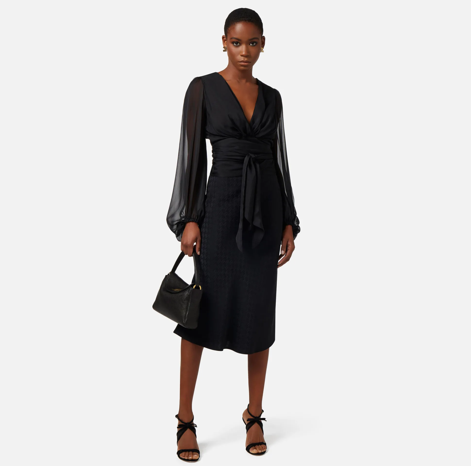 Elisabetta Franchi Gonne^Gonna Midi In Viscosa Jaquard