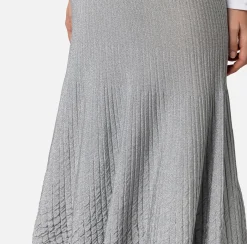 Elisabetta Franchi Gonne^Gonna Midi In Viscosa Metallizzata