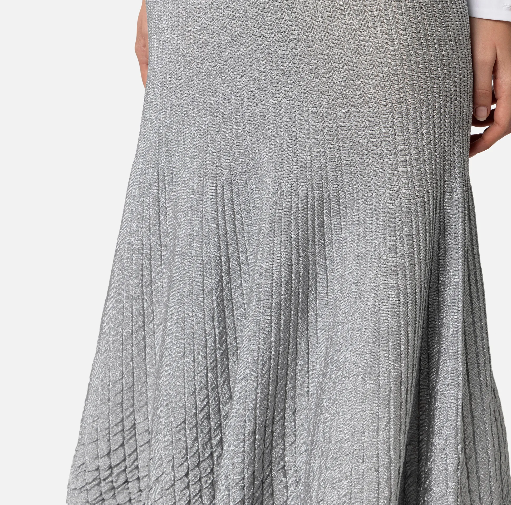 Elisabetta Franchi Gonne^Gonna Midi In Viscosa Metallizzata