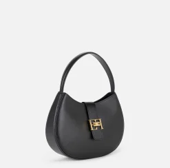 Elisabetta Franchi Borse A Mano^Hobo Grande Con Logo In Metallo