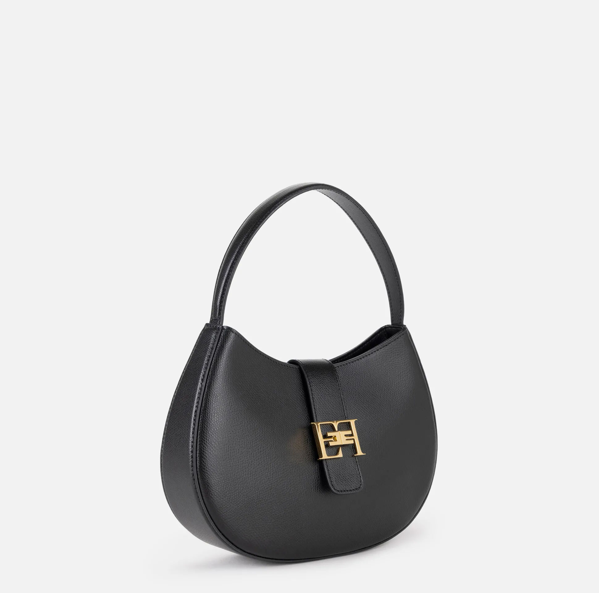 Elisabetta Franchi Borse A Mano^Hobo Grande Con Logo In Metallo