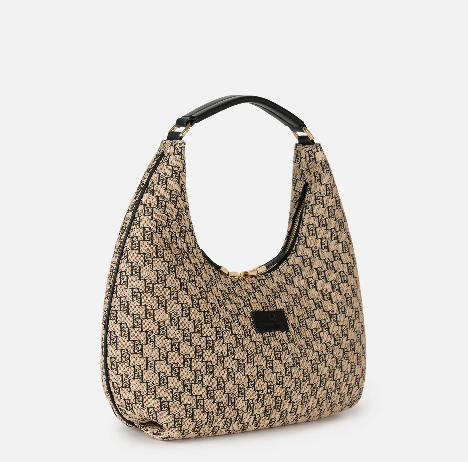 Elisabetta Franchi Borse A Mano^Hobo Grande In Rafia Jacquard