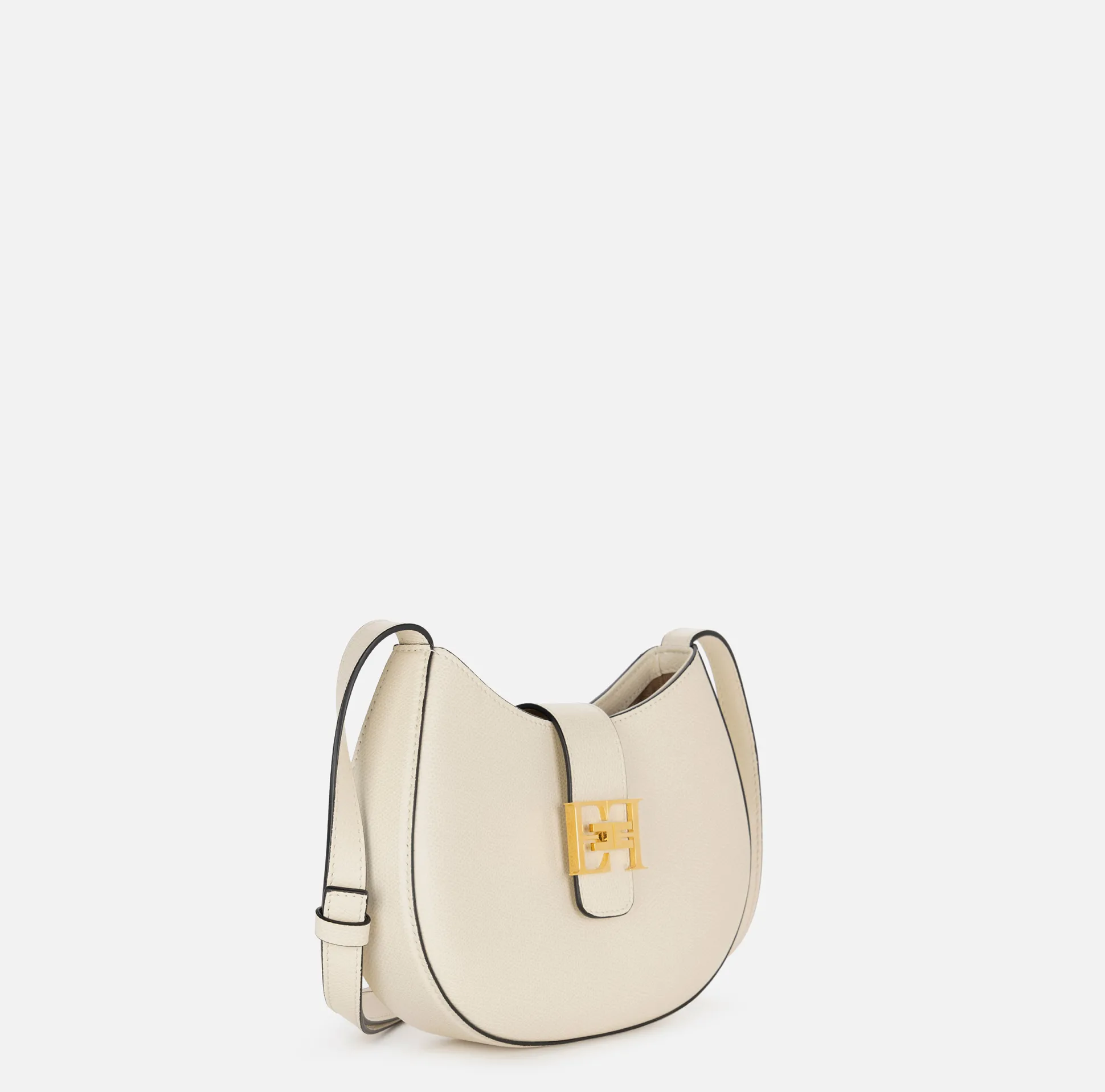 Elisabetta Franchi Borse A Tracolla^Hobo Media Con Logo In Metallo