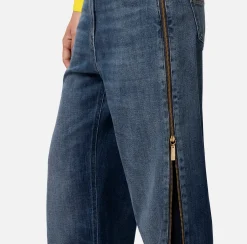 Elisabetta Franchi Jeans^Jeans A Palazzo Con Maxi Zip