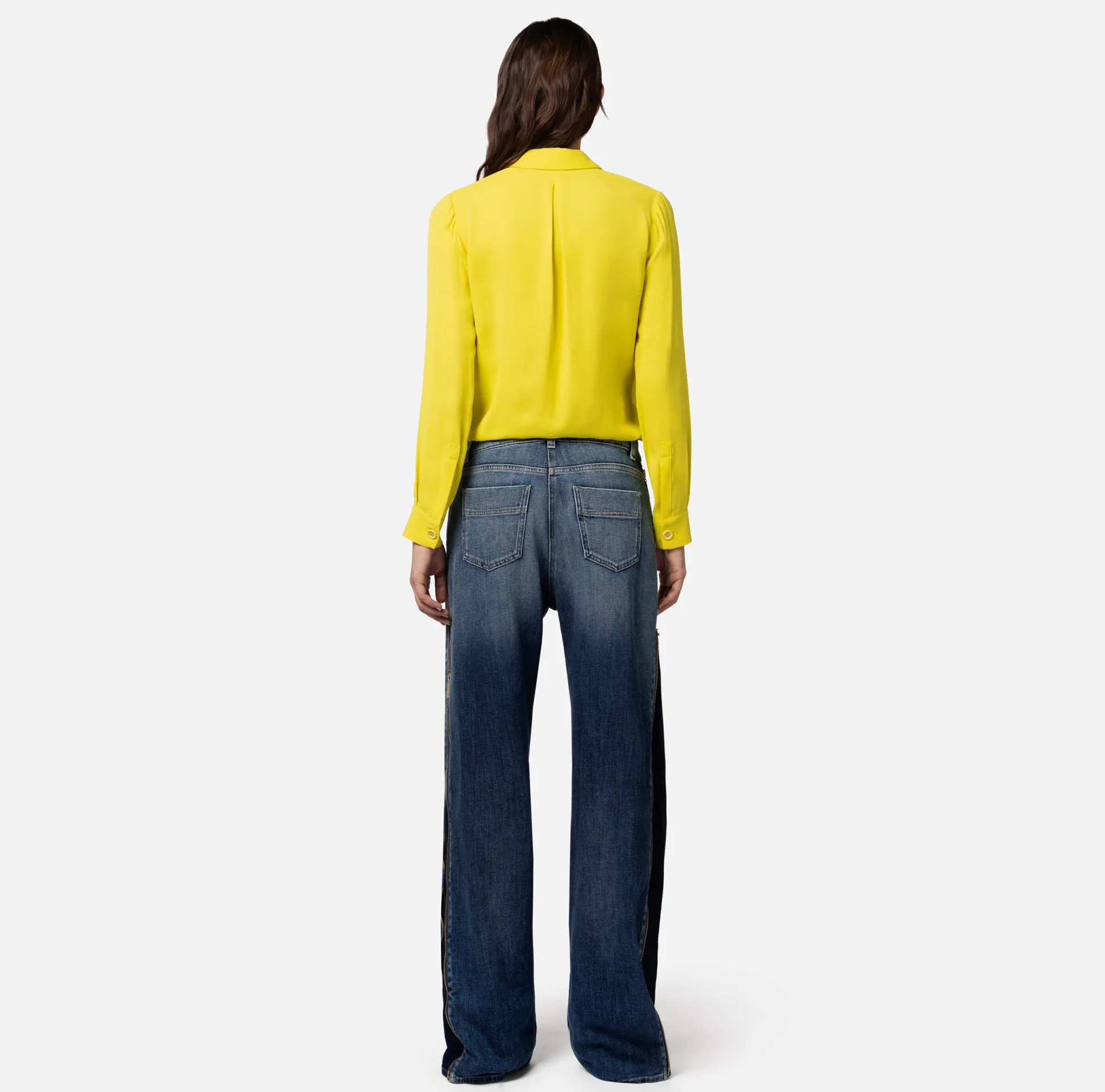 Elisabetta Franchi Jeans^Jeans A Palazzo Con Maxi Zip