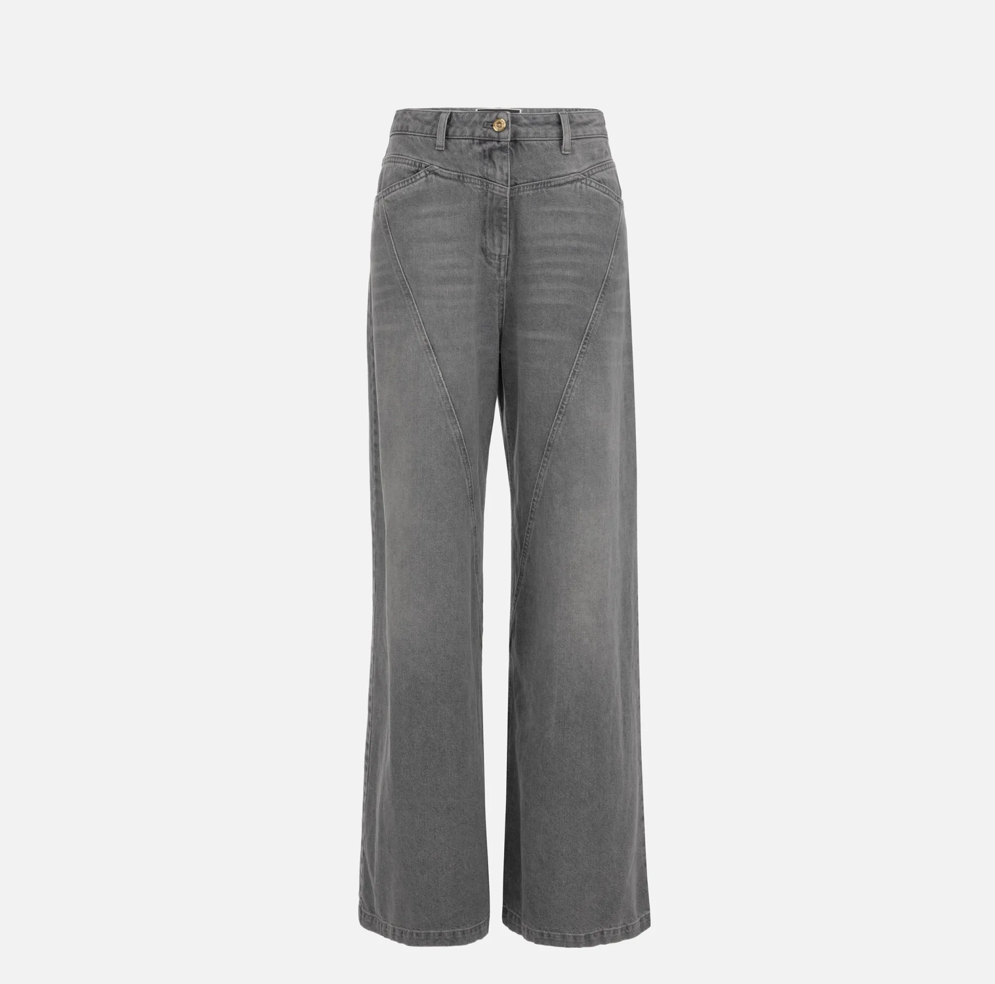 Elisabetta Franchi Jeans^Jeans A Palazzo Con Tagli Diagonali