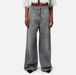 Elisabetta Franchi Jeans^Jeans A Palazzo Con Tagli Diagonali