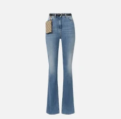 Elisabetta Franchi Jeans^Jeans A Zampetta Con Ricamo