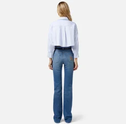 Elisabetta Franchi Jeans^Jeans A Zampetta Con Ricamo