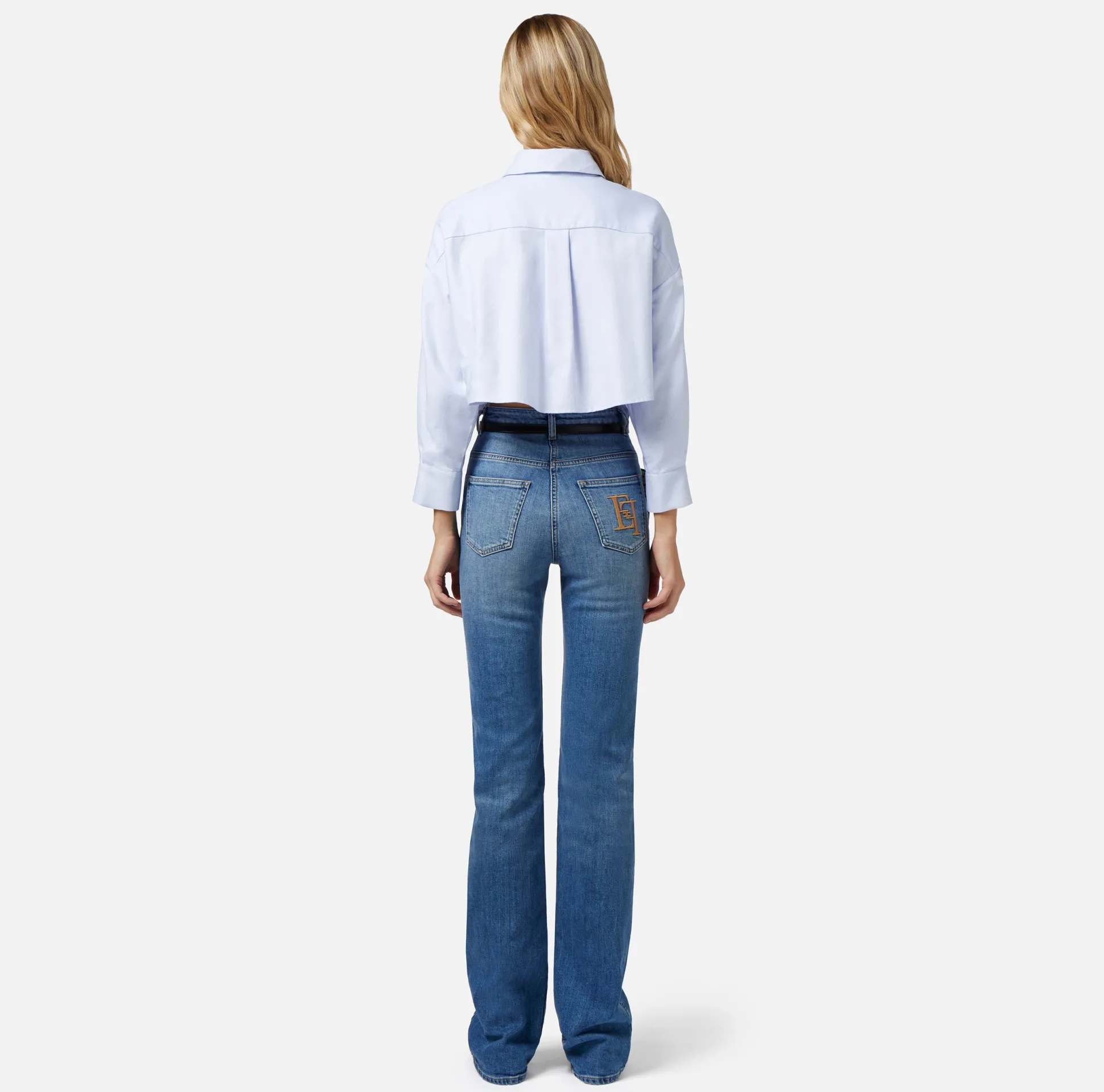 Elisabetta Franchi Jeans^Jeans A Zampetta Con Ricamo