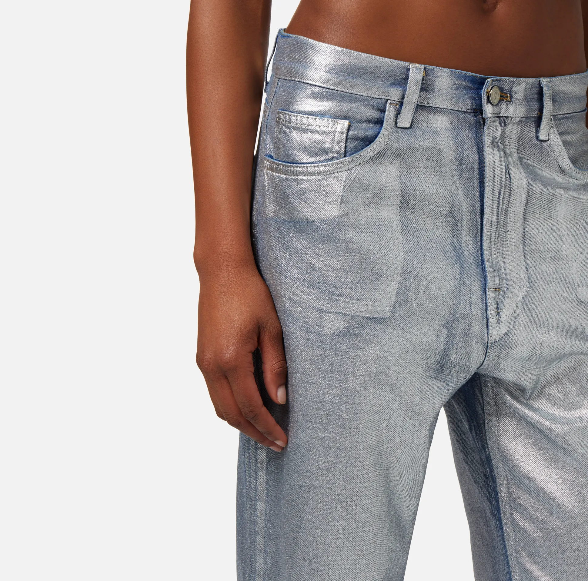 Elisabetta Franchi Jeans^Jeans Boyfriend Laminato