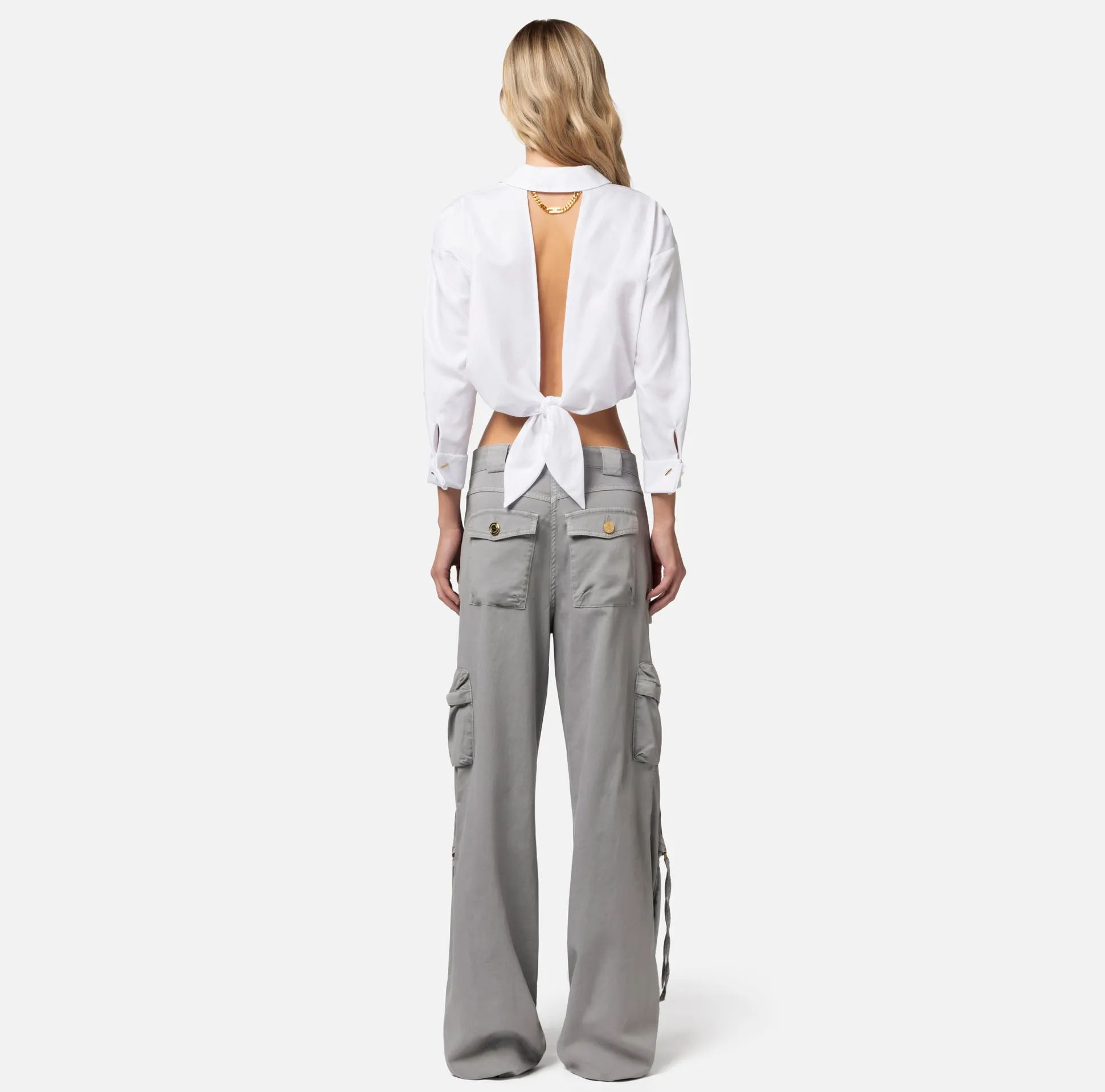 Elisabetta Franchi Jeans^Jeans Cargo Con Lacci