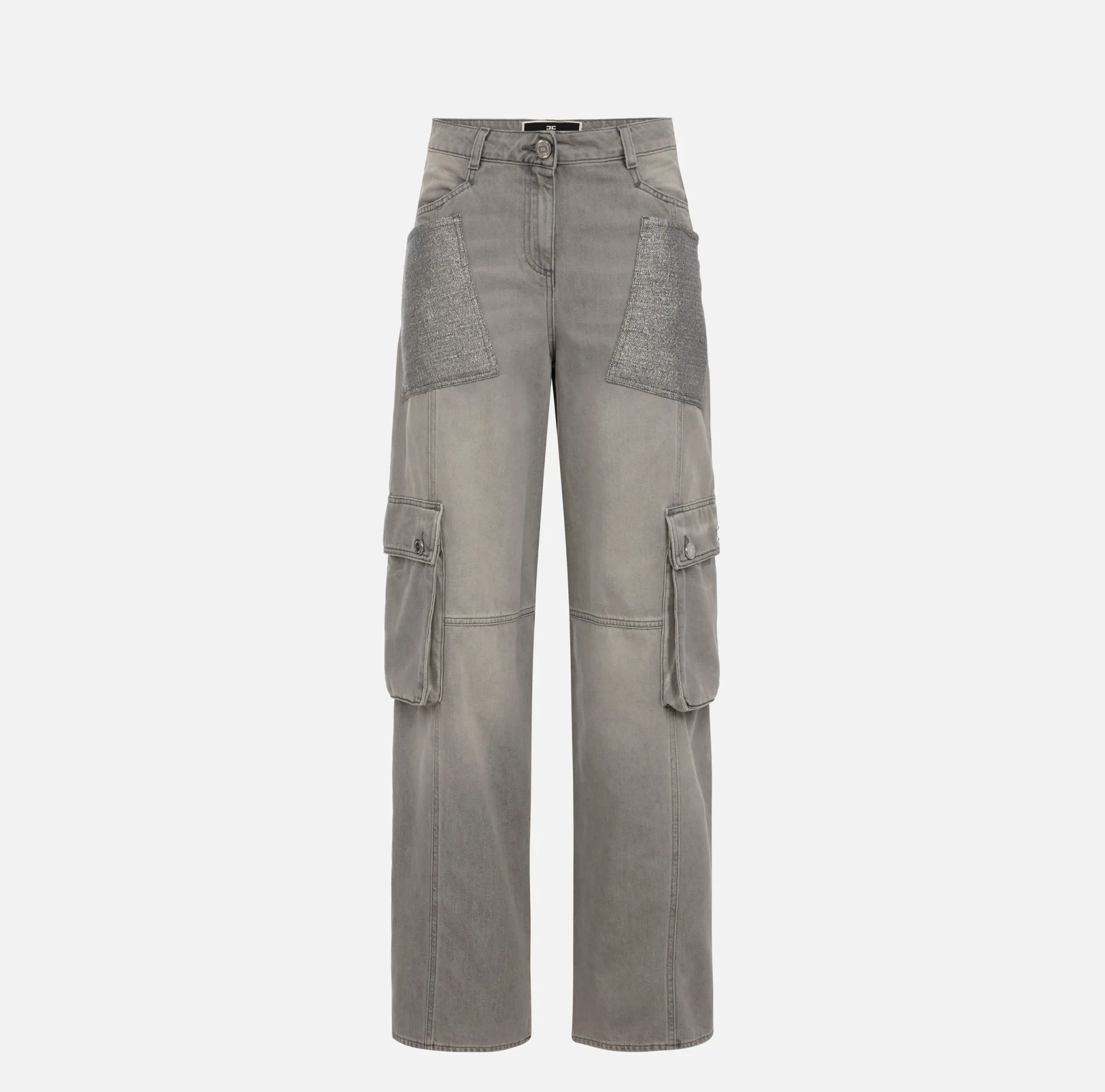 Elisabetta Franchi Jeans^Jeans Cargo Con Tasche In Tweed