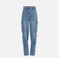 Elisabetta Franchi Jeans^Jeans Cargo Con Zip Posteriore