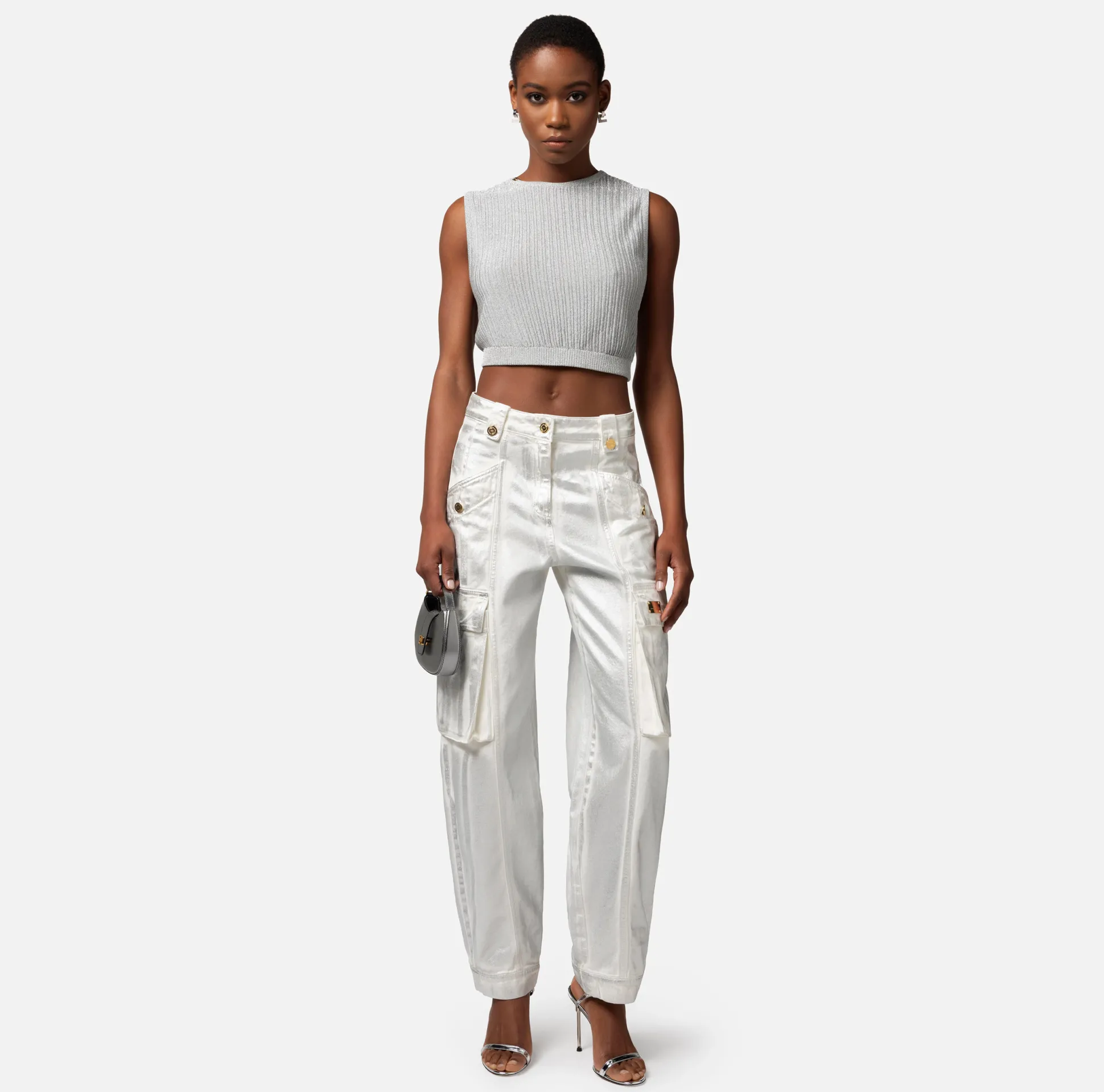 Elisabetta Franchi Jeans^Jeans Cargo Laminato