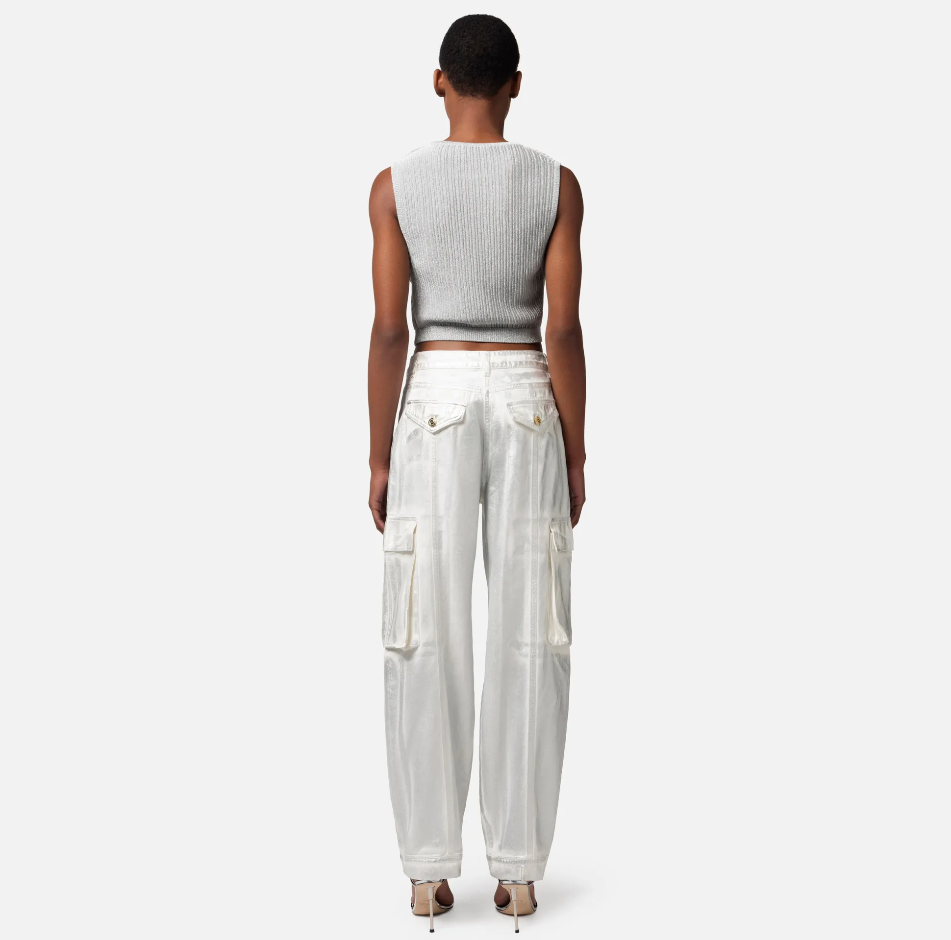 Elisabetta Franchi Jeans^Jeans Cargo Laminato