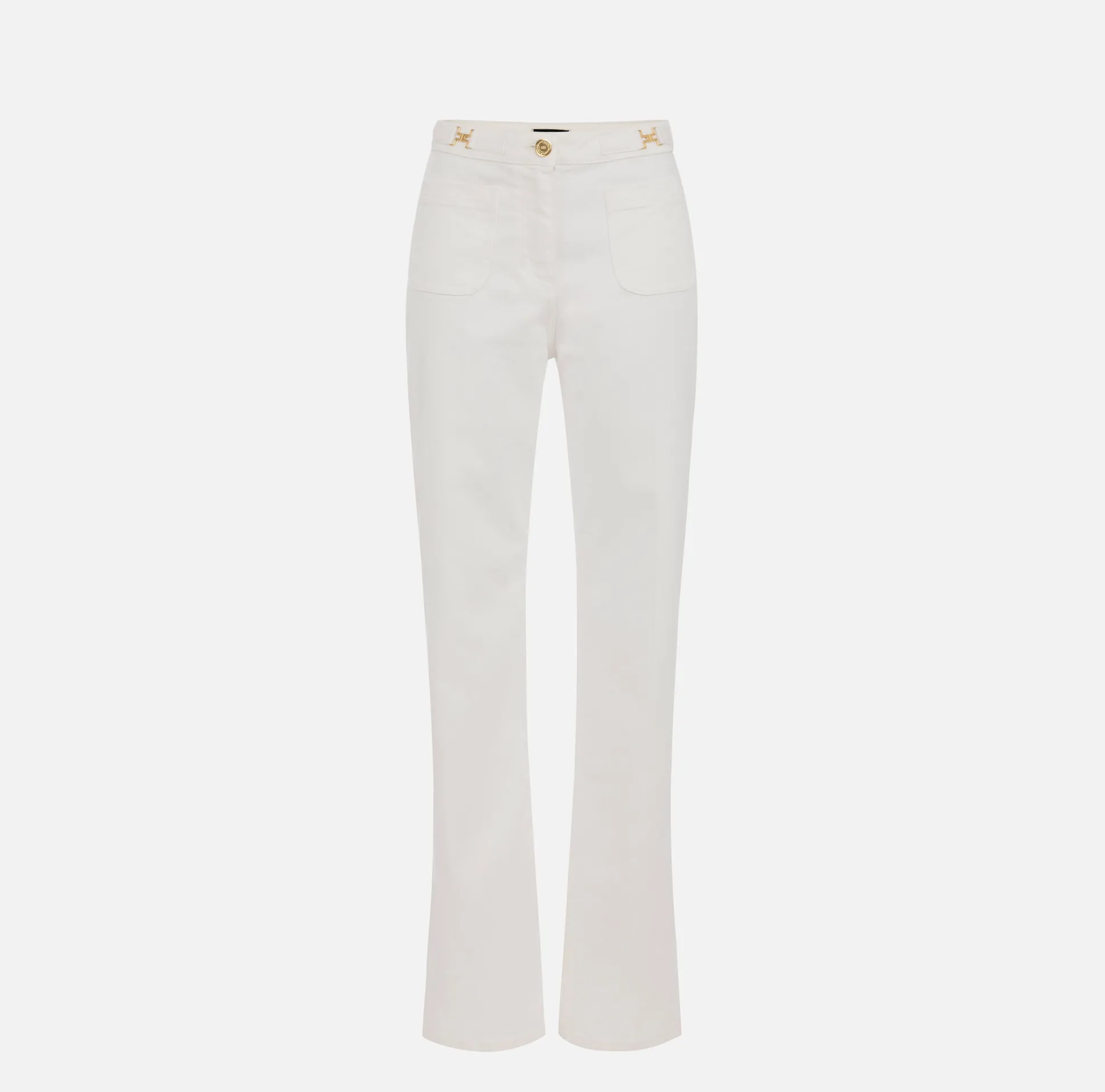 Elisabetta Franchi Jeans^Jeans Dritto Con Tasche A Toppa