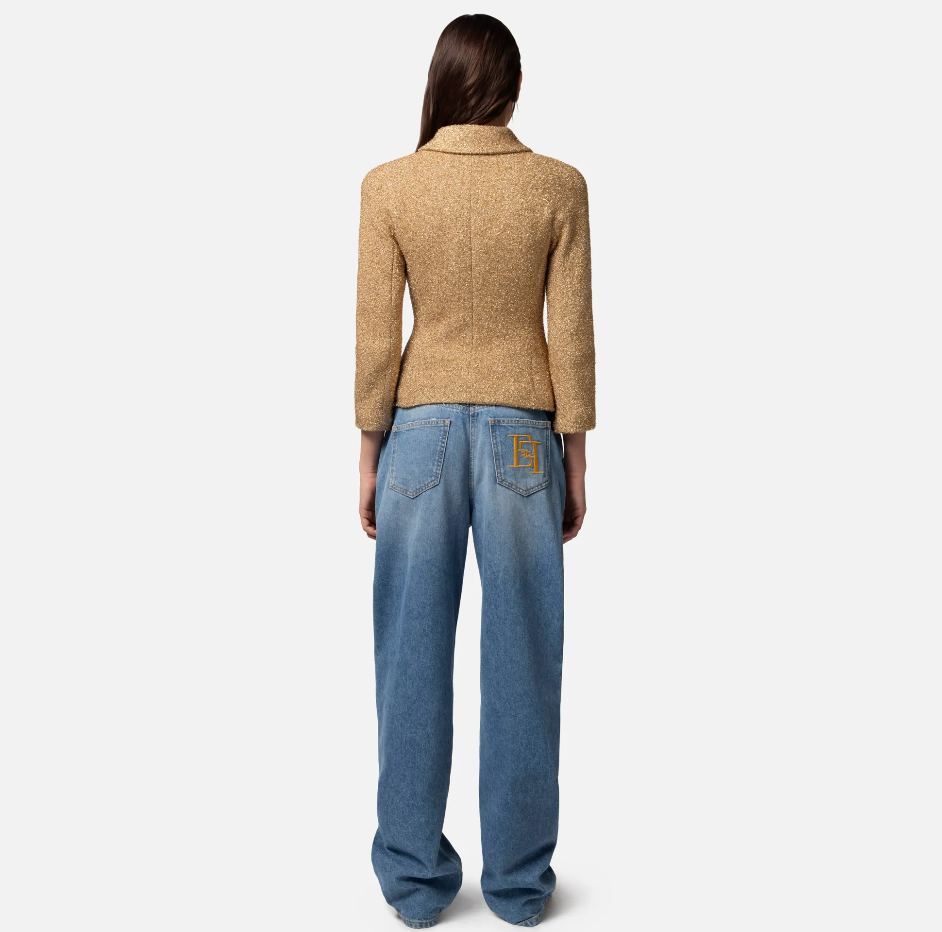 Elisabetta Franchi Jeans^Jeans Gamba Dritta Con Ricamo