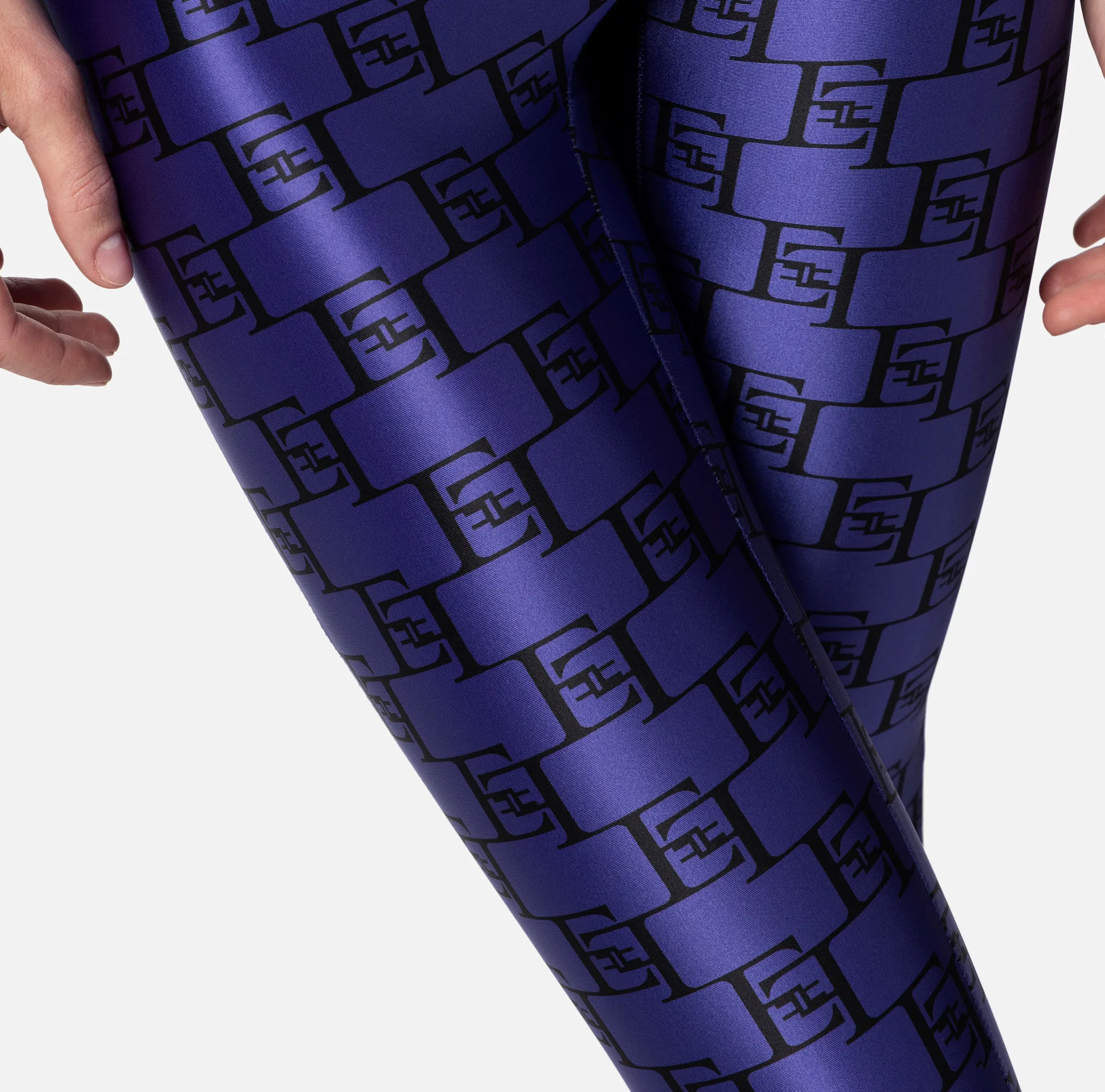 Elisabetta Franchi Pantaloni E Shorts^Leggings In Lycra Stampa Logo