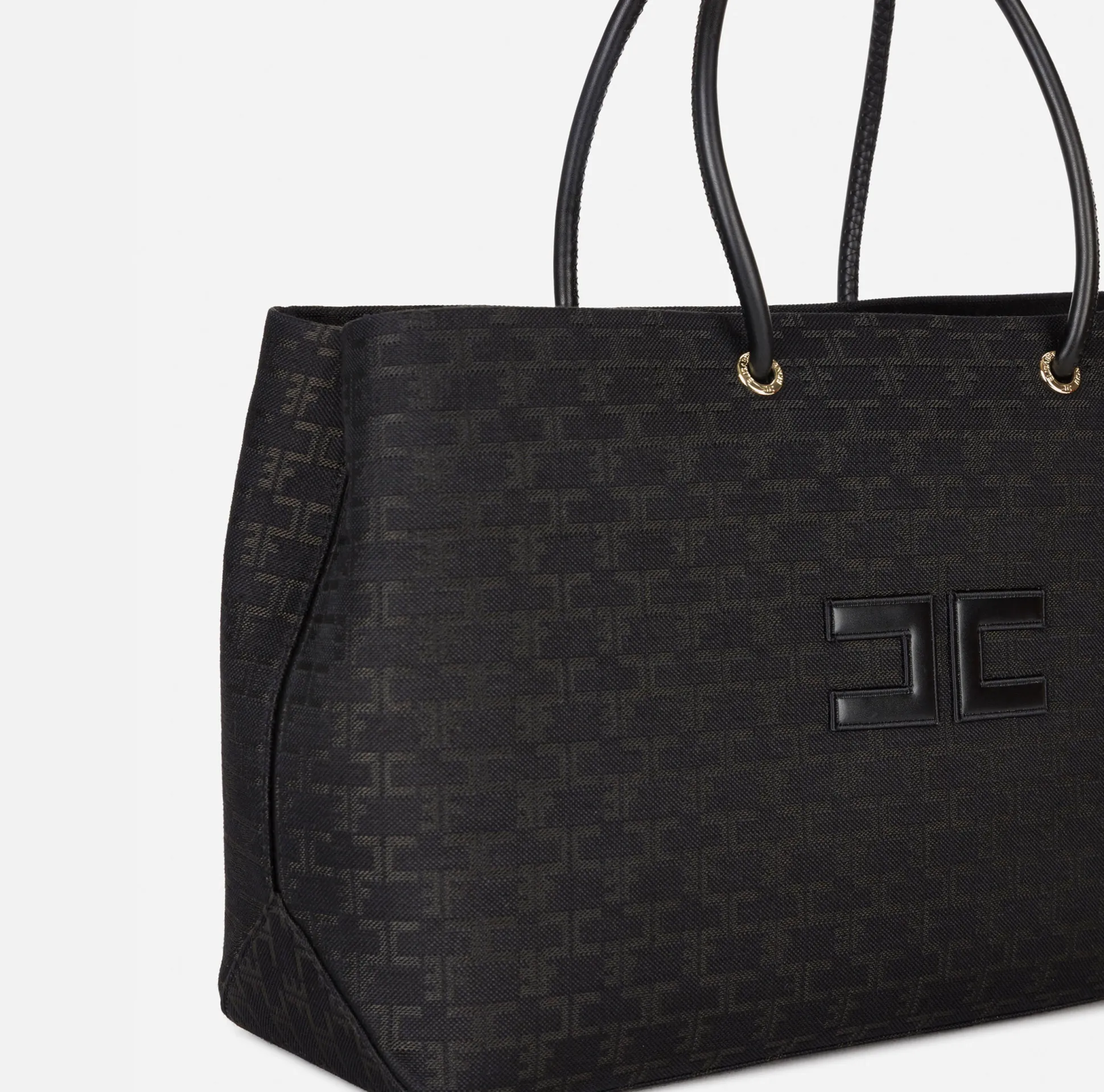 Elisabetta Franchi Borse A Spalla^Madame Monogram Shopper Con Logo