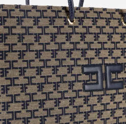 Elisabetta Franchi Borse A Spalla^Madame Monogram Shopper Con Logo