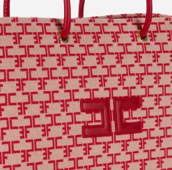 Elisabetta Franchi Borse A Spalla^Madame Monogram Shopper Con Logo