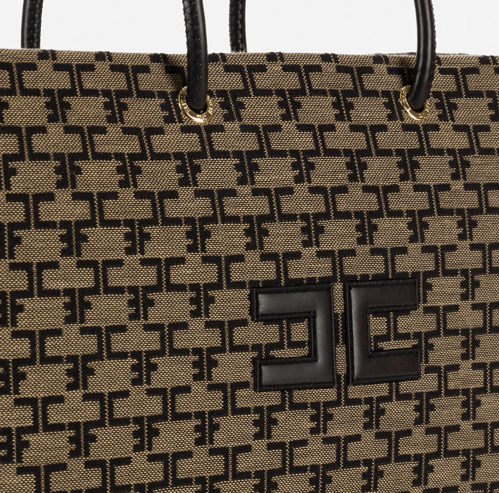 Elisabetta Franchi Borse A Spalla^Madame Monogram Shopper Con Logo