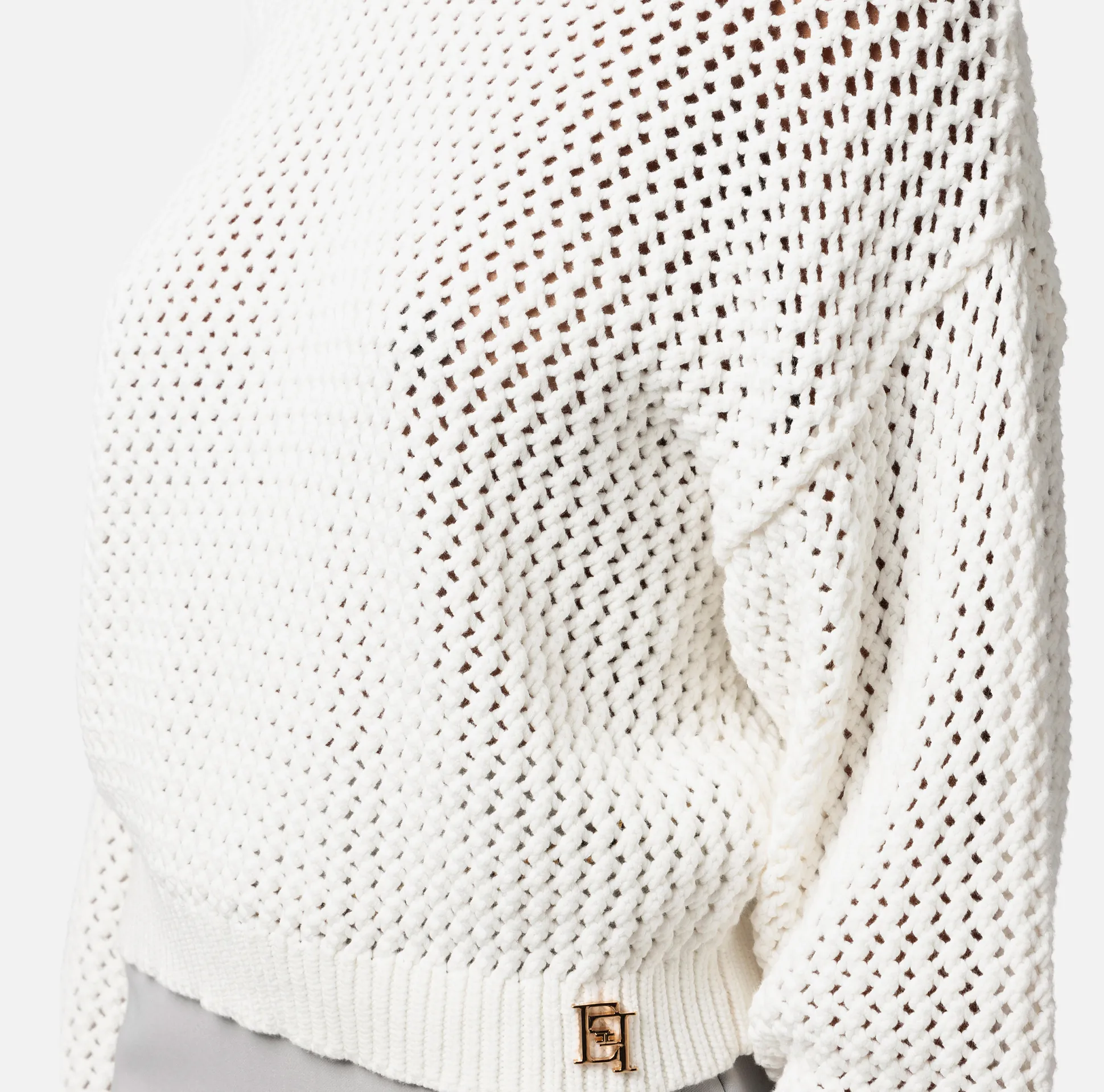 Elisabetta Franchi Maglieria E Felpe^Maglia In Cotone Punto Rete