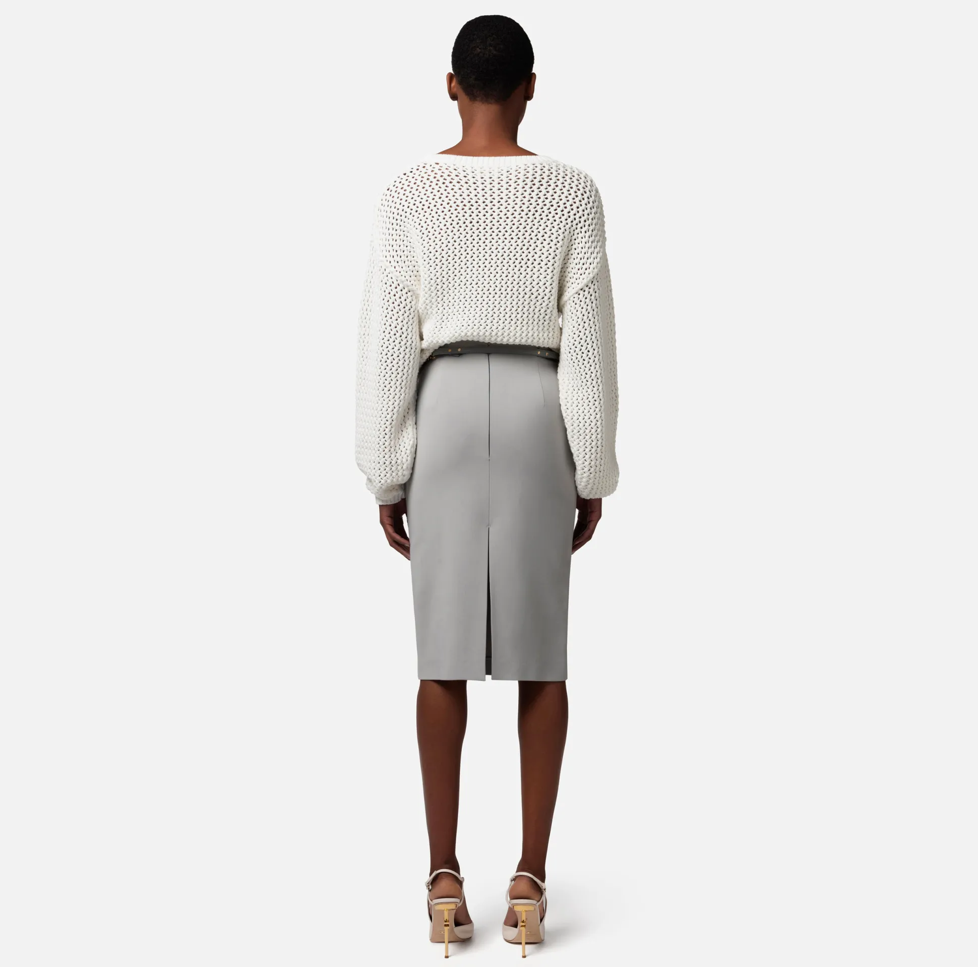 Elisabetta Franchi Maglieria E Felpe^Maglia In Cotone Punto Rete