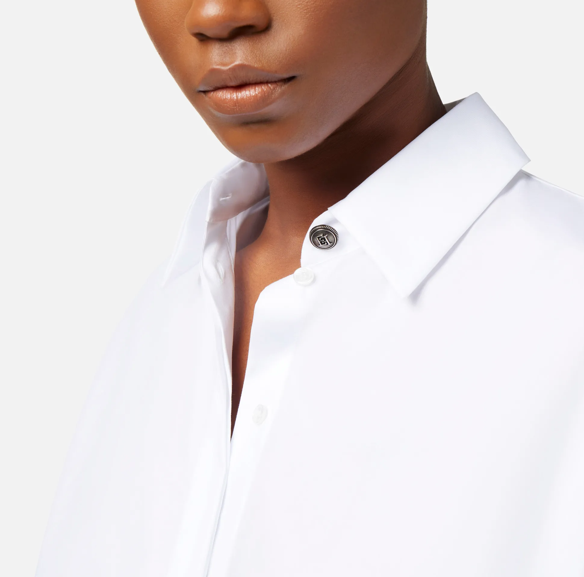 Elisabetta Franchi Abiti^Miniabito Camicia Con Gonna In Crepe Ricamato
