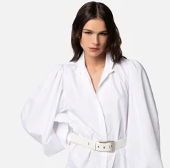 Elisabetta Franchi Abiti^Miniabito Camicia In Popeline Di Cotone