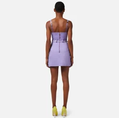 Elisabetta Franchi Abiti^Miniabito In Cotone Utility Con Cintura