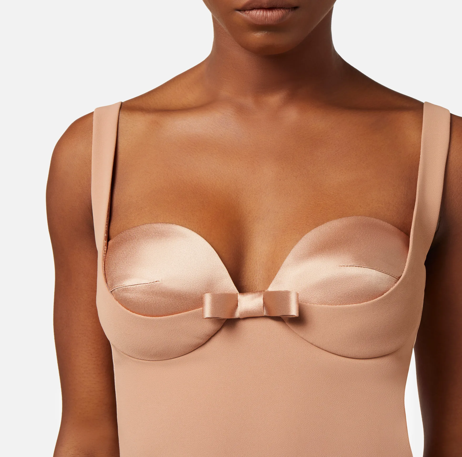 Elisabetta Franchi Abiti^Miniabito In Crepe Con Fiocchi