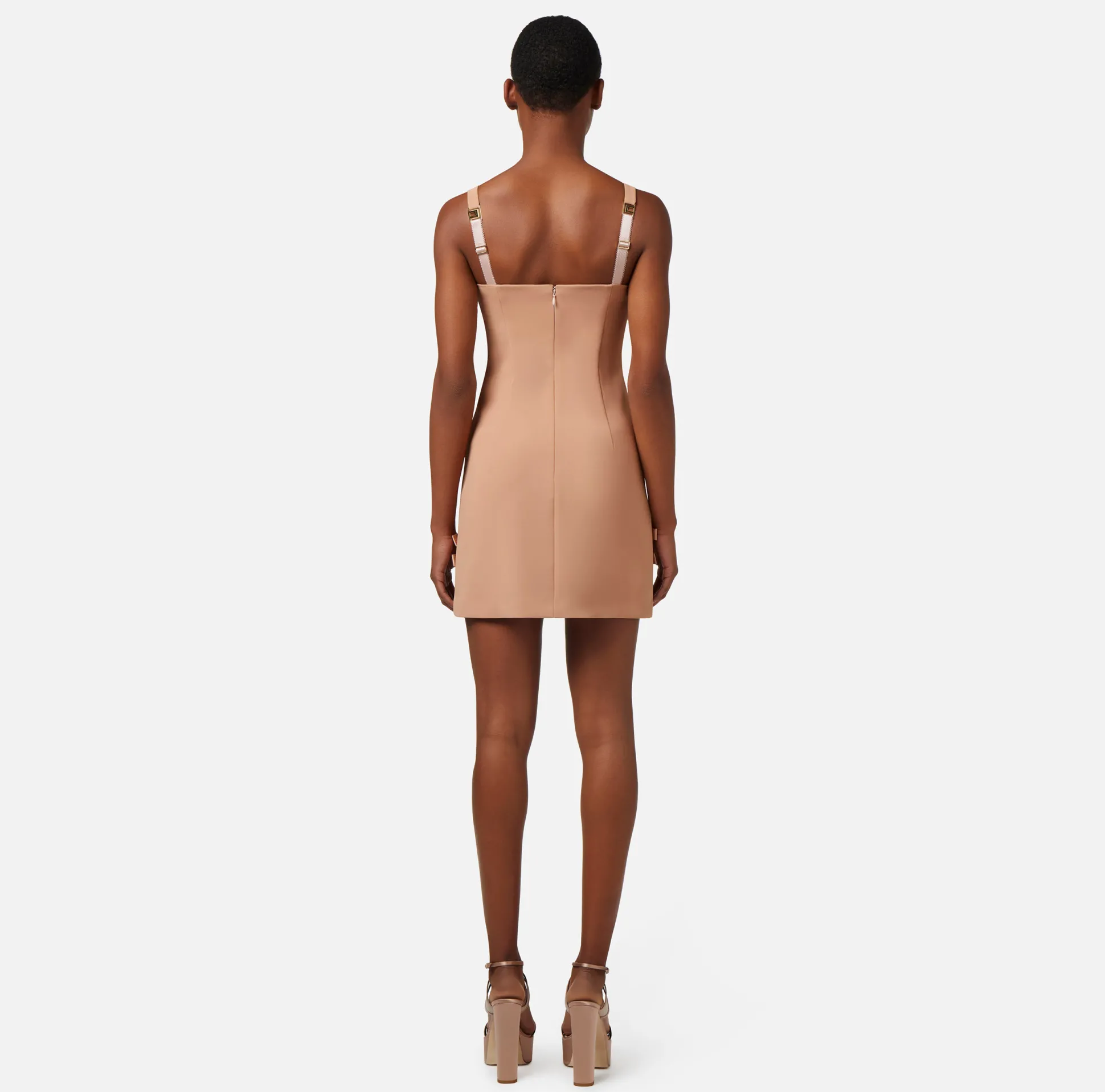 Elisabetta Franchi Abiti^Miniabito In Crepe Con Fiocchi