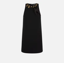 Elisabetta Franchi Abiti^Miniabito In Crepe Stretch Con Foulard Sullo Scollo