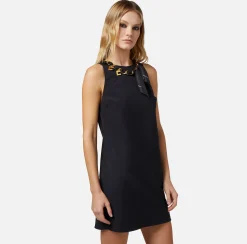 Elisabetta Franchi Abiti^Miniabito In Crepe Stretch Con Foulard Sullo Scollo