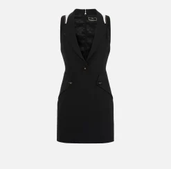 Elisabetta Franchi Abiti^Miniabito In Crepe Stretch Con Patte