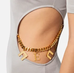 Elisabetta Franchi Abiti^Miniabito In Jersey Di Viscosa Con Oblo