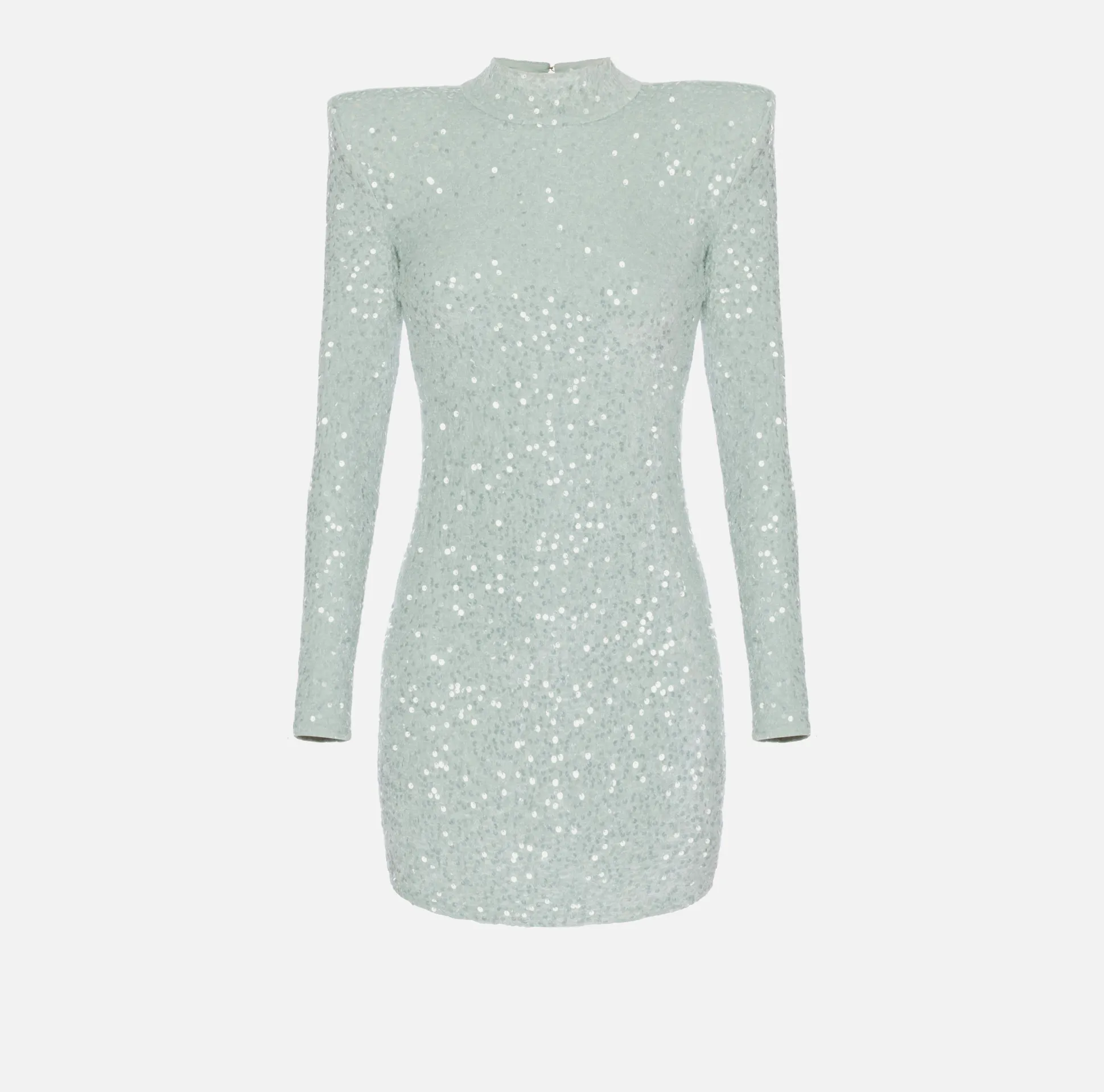 Elisabetta Franchi Abiti^Miniabito In Paillettes Con Spalle Strutturate