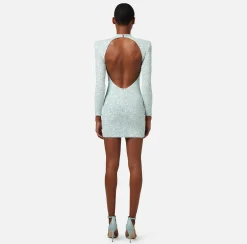 Elisabetta Franchi Abiti^Miniabito In Paillettes Con Spalle Strutturate
