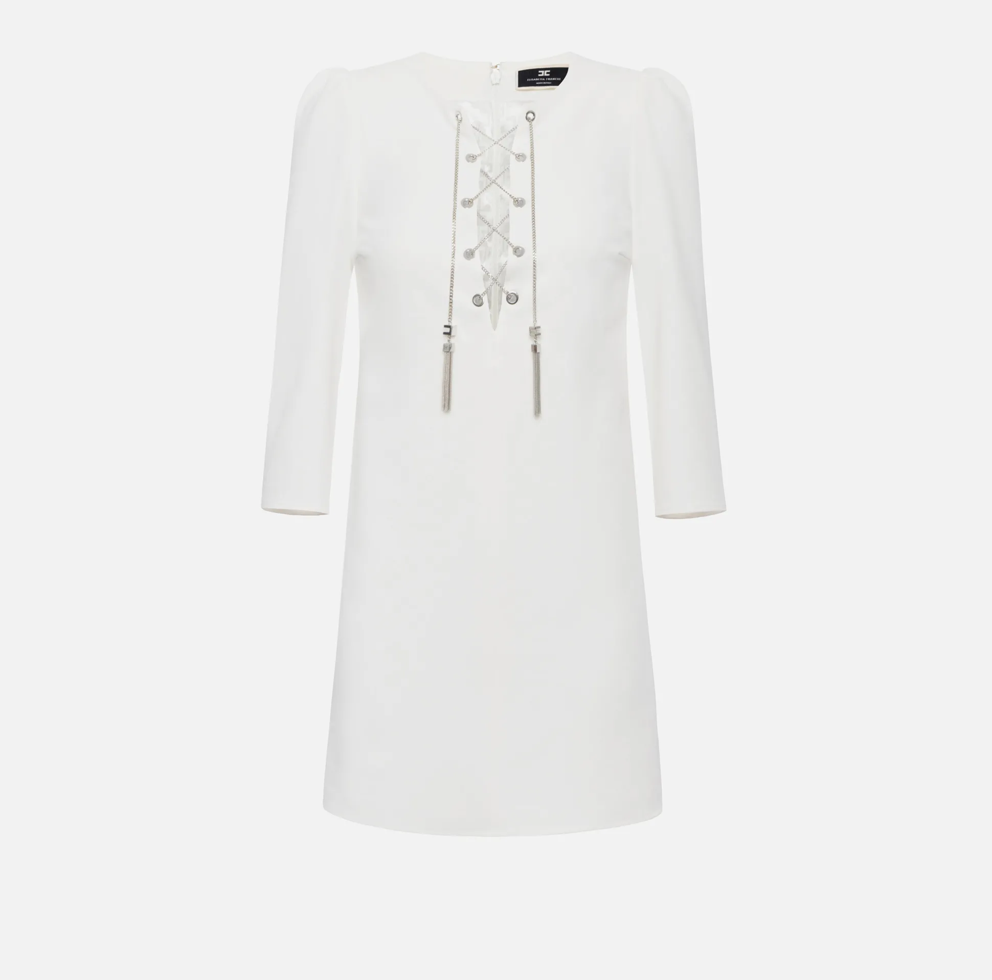 Elisabetta Franchi Abiti^Miniabito In Tessuto Tecnico Con Allacciatura Criss Cross