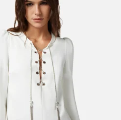 Elisabetta Franchi Abiti^Miniabito In Tessuto Tecnico Con Allacciatura Criss Cross