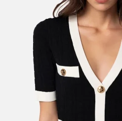 Elisabetta Franchi Abiti^Miniabito In Viscosa Embossed
