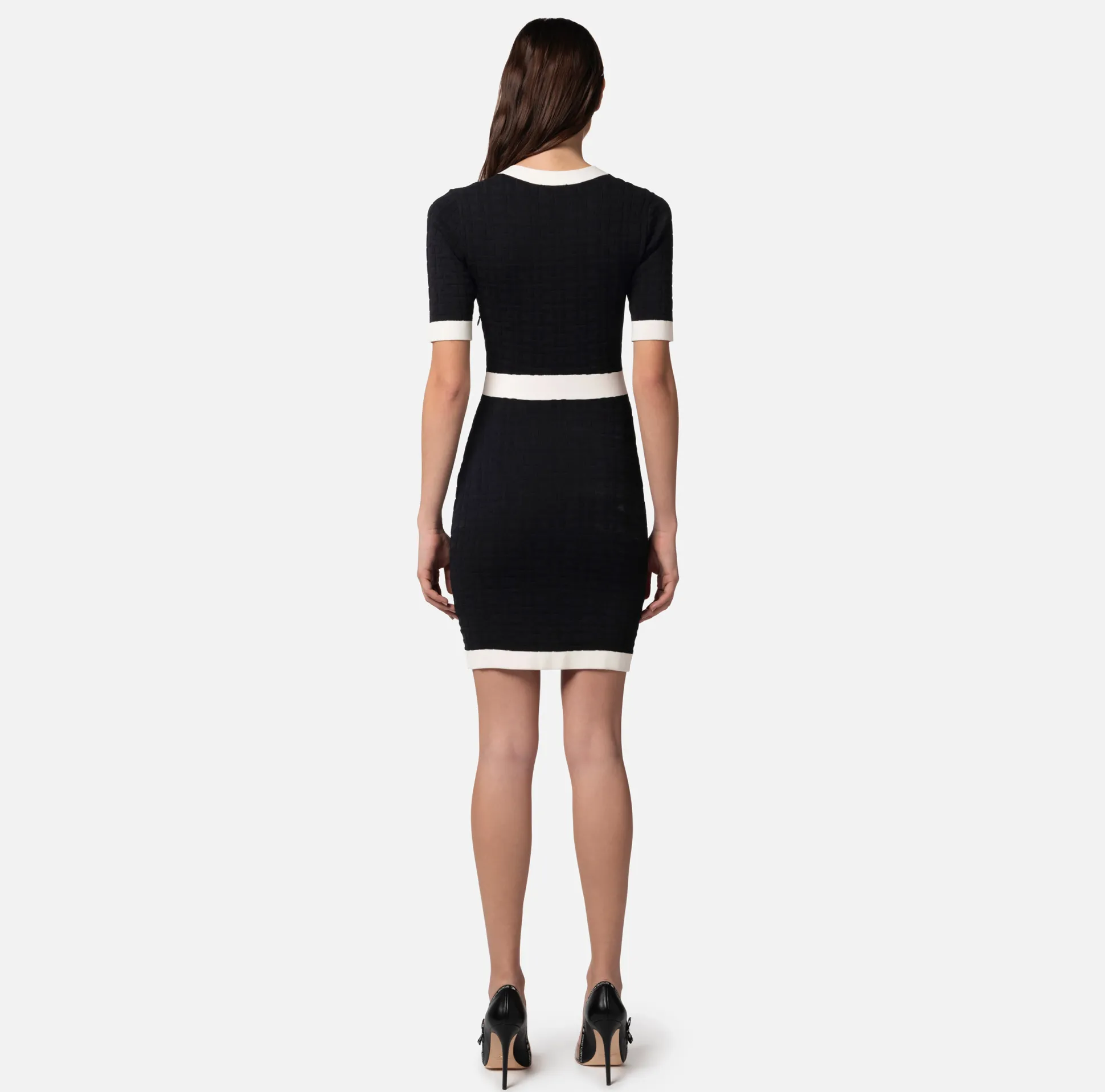 Elisabetta Franchi Abiti^Miniabito In Viscosa Embossed