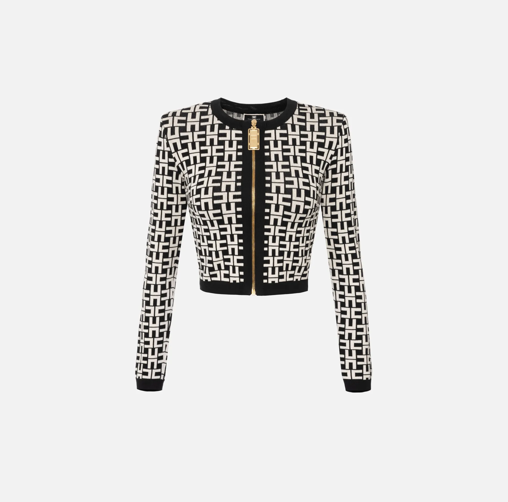 Elisabetta Franchi Maglieria E Felpe^Mini Cardigan In Viscosa Jacquard