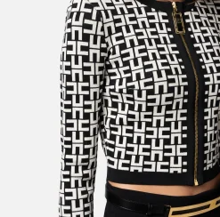 Elisabetta Franchi Maglieria E Felpe^Mini Cardigan In Viscosa Jacquard